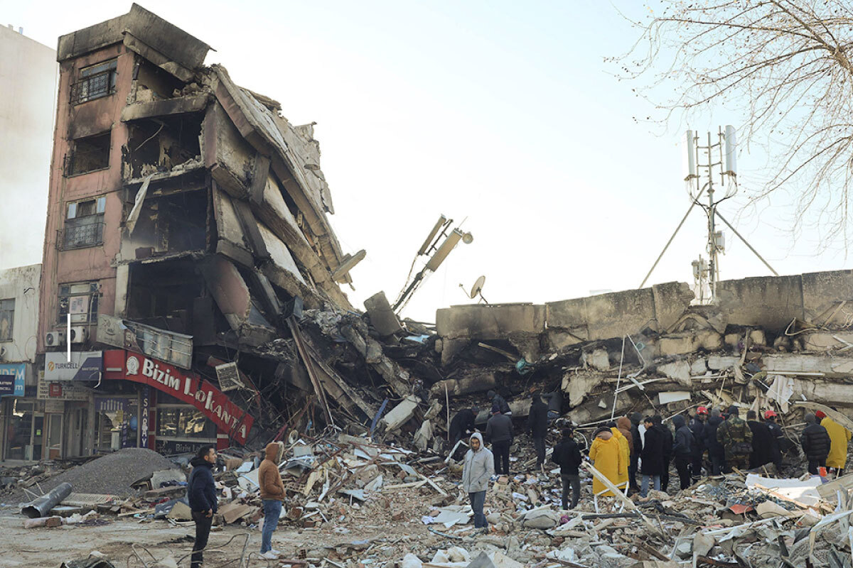 صورة للمحلات التجارية بعد الزلزال
